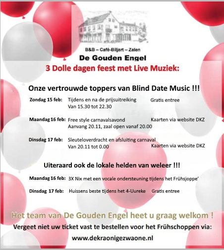 Carnaval in De Gouden Engel